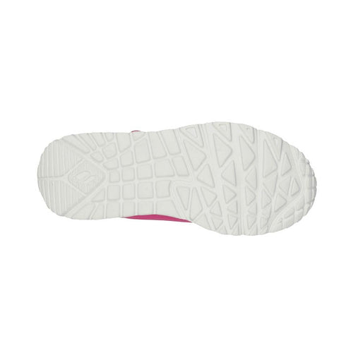 Skechers Kids Uno Lite Hot Pink Hook & Loop Trainer