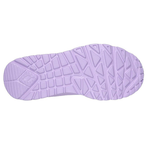 Skechers Kids Uno Lite Lavender Hook & Loop Trainer