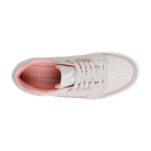 Skechers Uno Court Courted Style Off White Coral