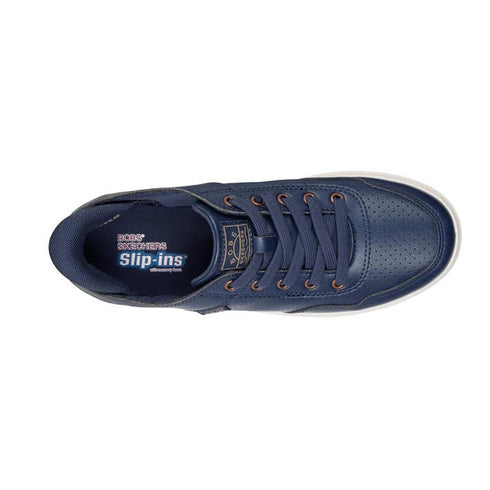 Skechers Wide Width Bobs D'Vine So Flattered Navy Slip In Trainer