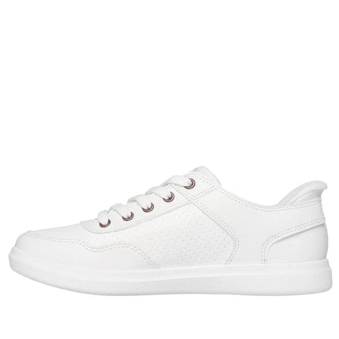 Skechers Wide Width Bobs D'Vine So Flattered White Slip In Trainer