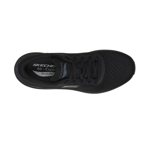 Skechers Arch Fit Lace Up Big League Black WIDE WIDTH