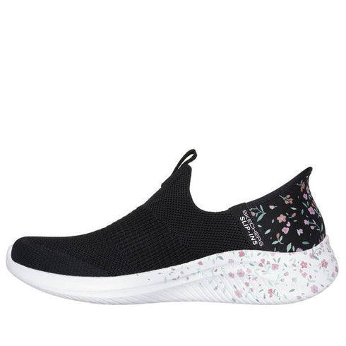 Skechers Ultra Flex 3.0 Bloom On SLIP INS Black Floral