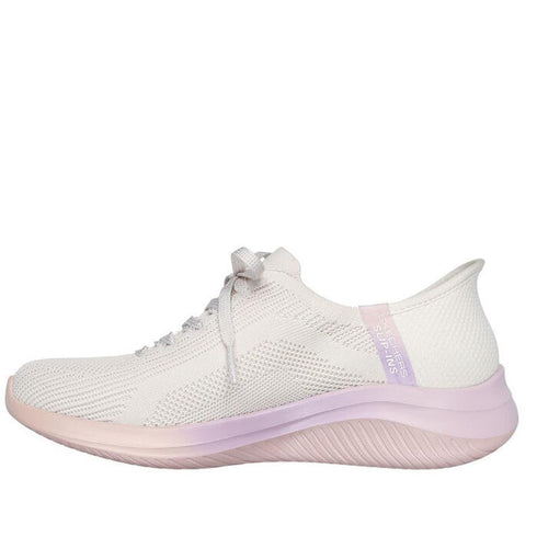 Skechers Womens Slip Ins Ultra Flex 3.0 Classy Hue Natural Off White
