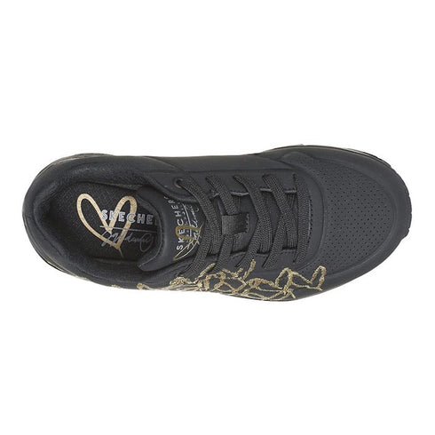 Skechers Uno Golden Heart X JGoldcrown Black Gold