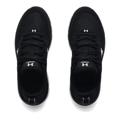 Under Armour UA Assert 9 Youths Black Lace Up Runner