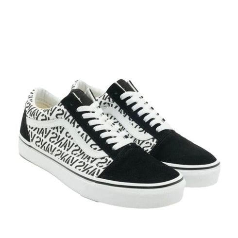 Vans Old Skool Adults Vans White Black Logo Clearance NON RETURNABLE
