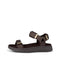 Woden Line Women's 3 Strap Sandal Chocolate Brown