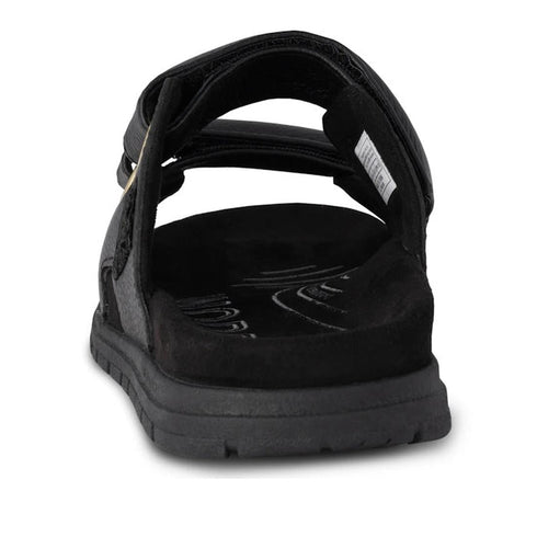 Woden Lisa Women's Leather 2 Strap Sandal Black
