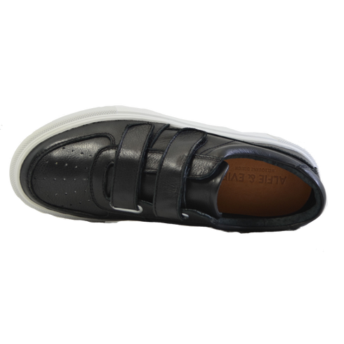 Alfie & Evie Kry Black Chunky Leather Sneaker
