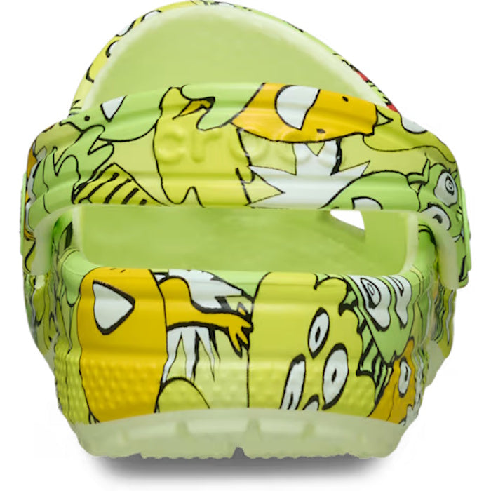 Crocs Toddlers Classic Clog Glow Monster Camo Clog Glow In the Dark