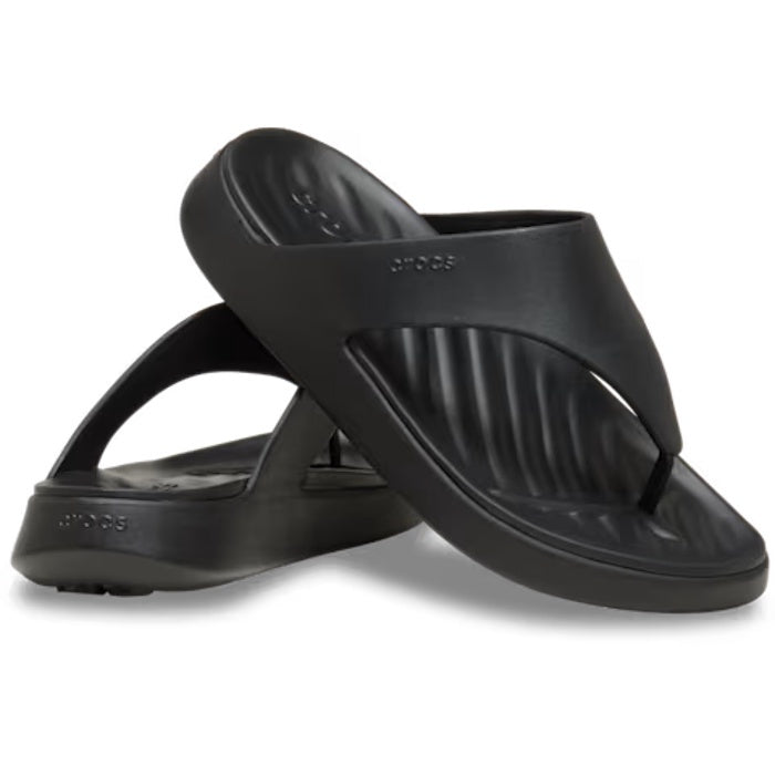 Crocs Womens Getaway Triangle Flip Black Jandal