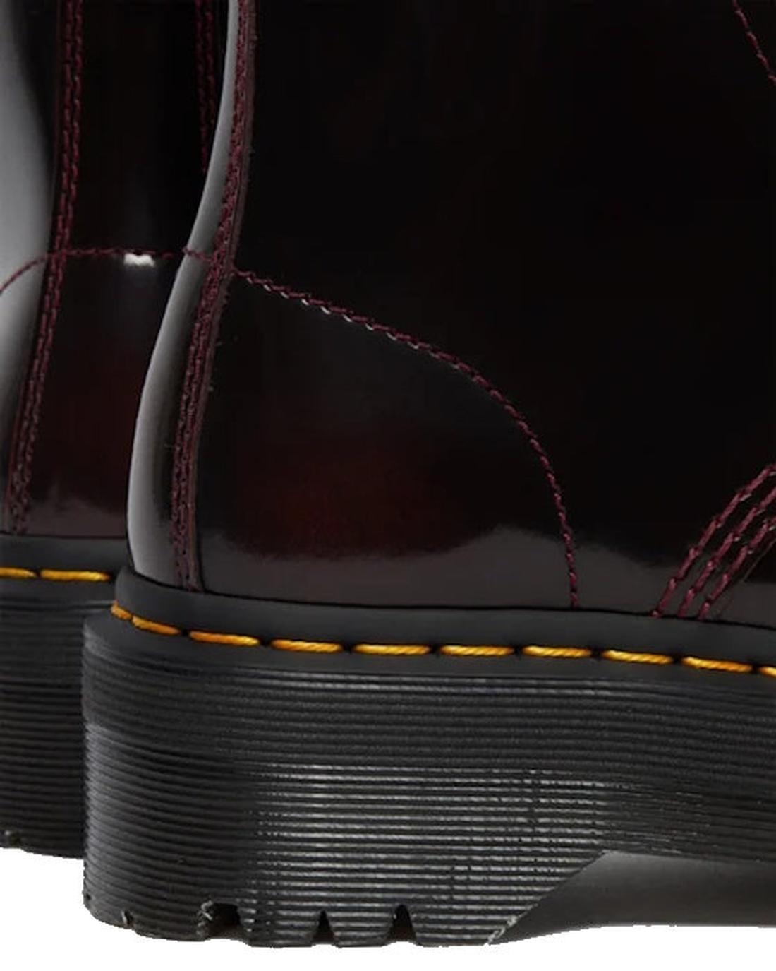 The Dr Martens Sinclair Cherry Red Arcadia Leather Platform Boots for families, with cozy lace-up closure, bright stitching, and sturdy soles.  ksnz, 51252, 190665278637, 190665278644, 190665278668, 51256