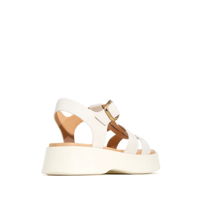 EOS Bario Bone Leather Chunky Platform Sandal