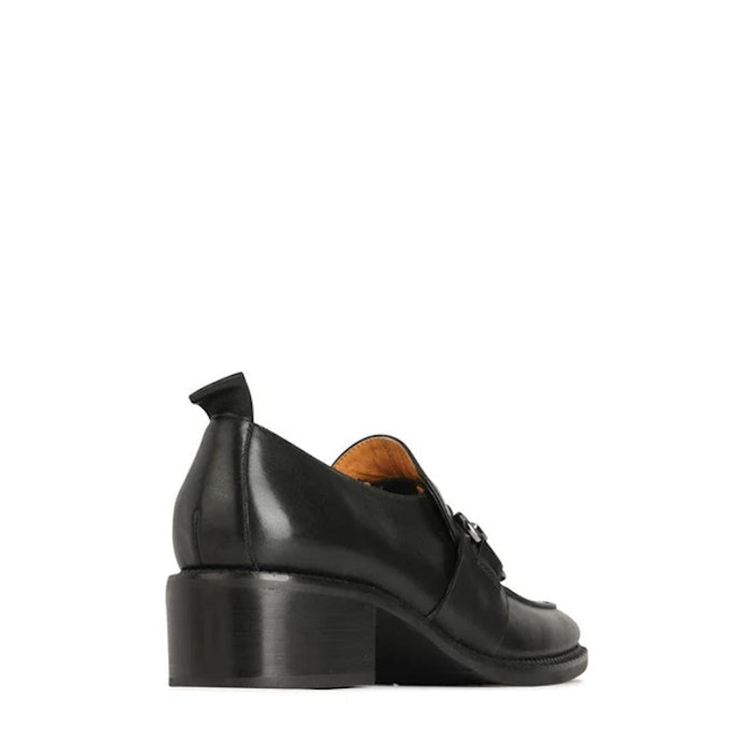 Black leather shoe on a white background, heel to front view right foot,
9321191193403,
9321191193410,
9321191193427,
9321191193434,, 45648, 9321191193403, 9321191193410, 9321191193427, 9321191193434, 45653, 45654