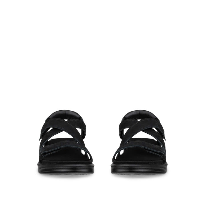 Ecco Womens Soft Sandal Cross Strap Black Adjustable