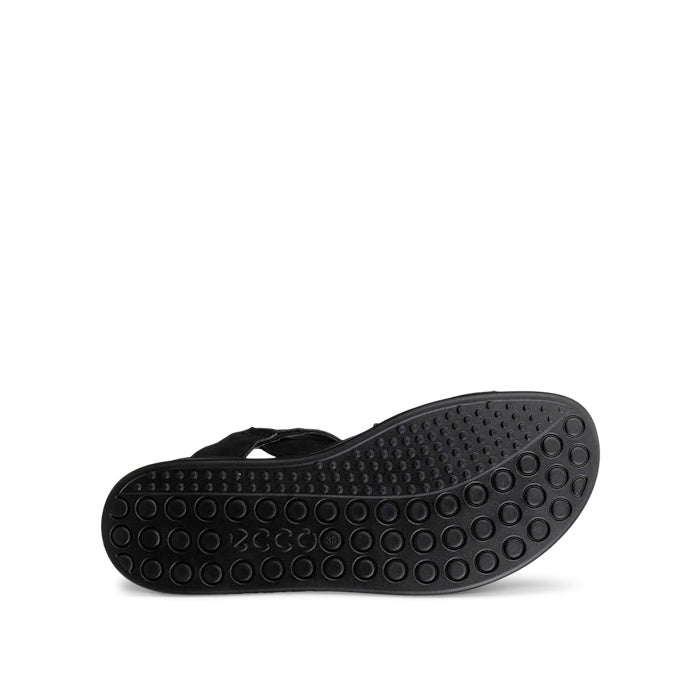 Ecco Womens Soft Sandal Cross Strap Black Adjustable