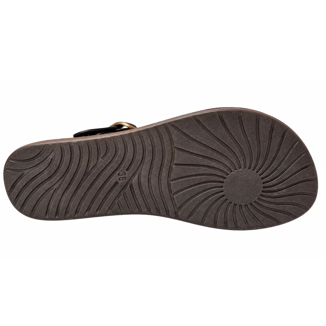 Los Cabos Bria WIDE Black Light Flexible Sandal Jandal