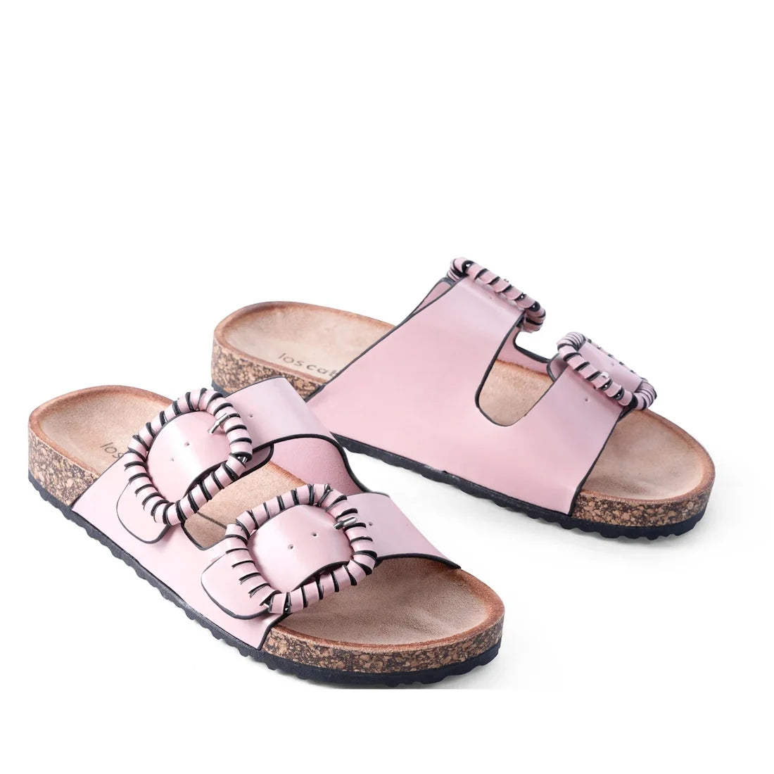 Los Cabos Jirona Pink  Women's Double Strap Slides