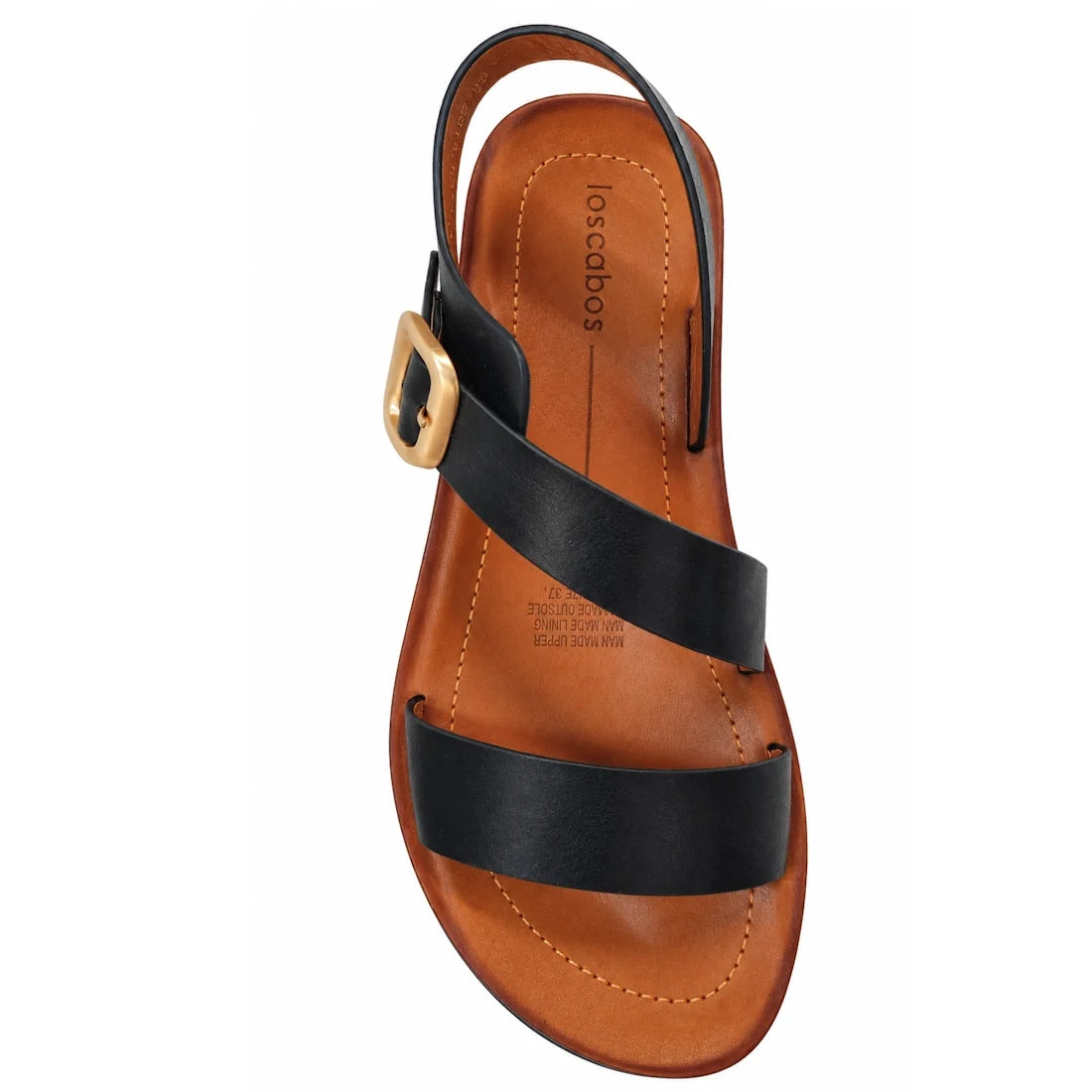 Los Cabos Leeigh WIDE Black Light Flexible Sandal Jandal