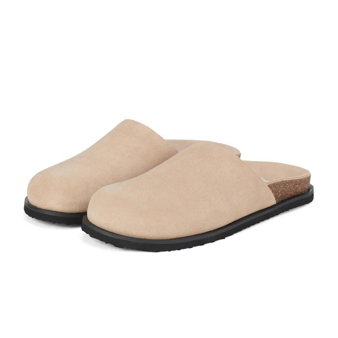 Beige mules with cork insole on a white background.,
9781760789114,
9781760789121,
9781760789138,
9781760789145,
97817760789152,, 9781760789114, 9781760789121, 9781760789138, 9781760789145, 97817760789152
