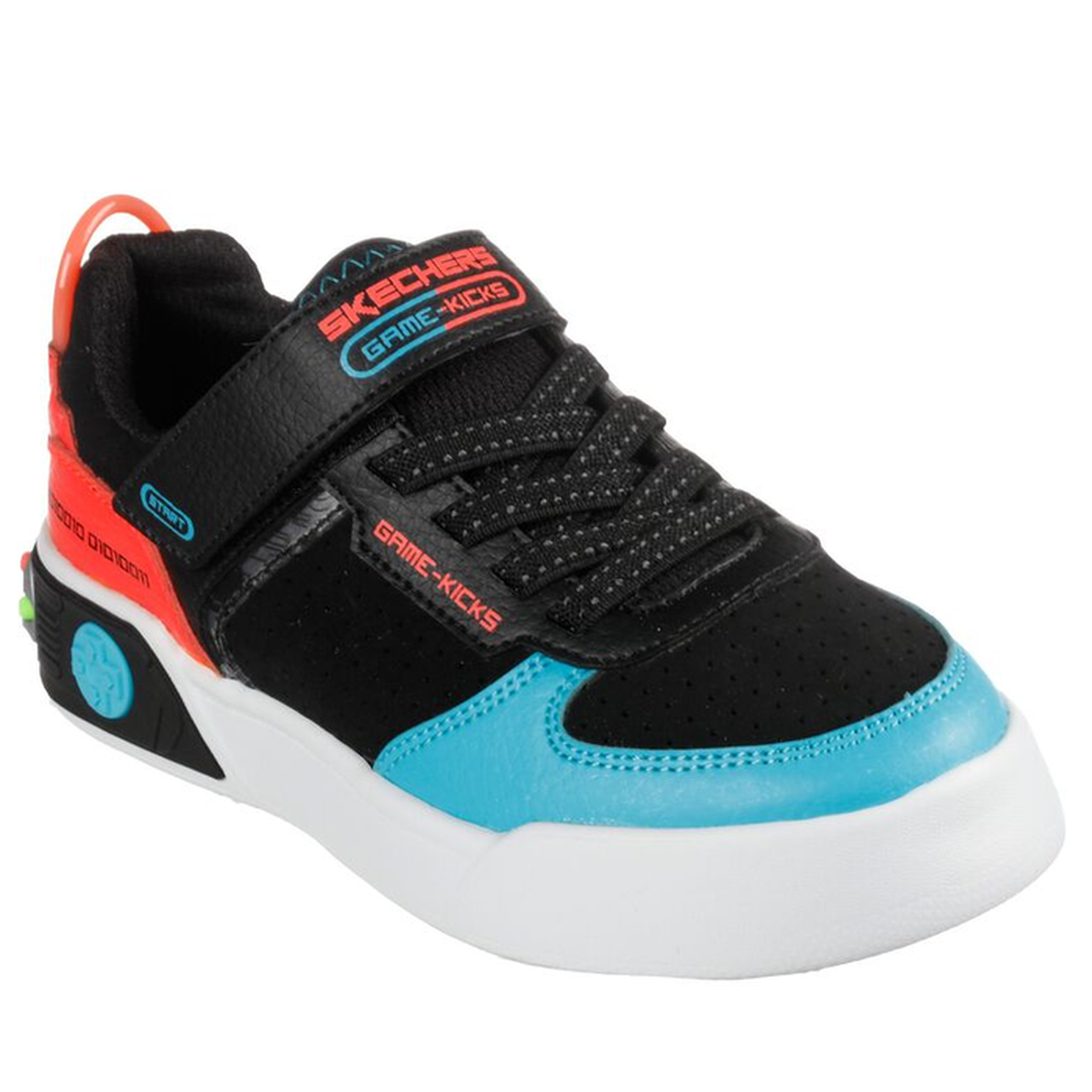 Skechers Game Kicks Game Court Black Multi Trainer – Kids Shoes NZ