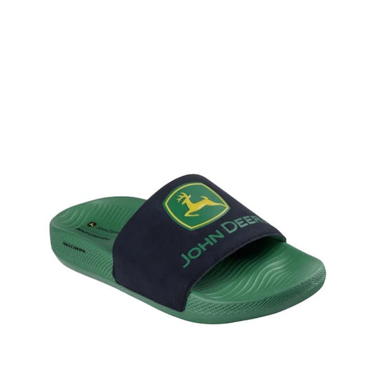Skechers Mens John Deere Low Slider Big Logo Green