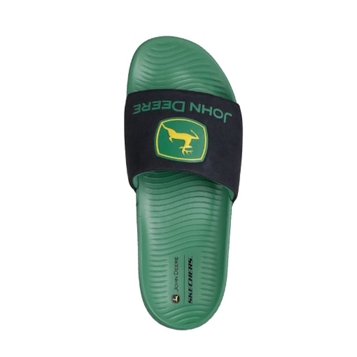 Skechers Mens John Deere Low Slider Big Logo Green