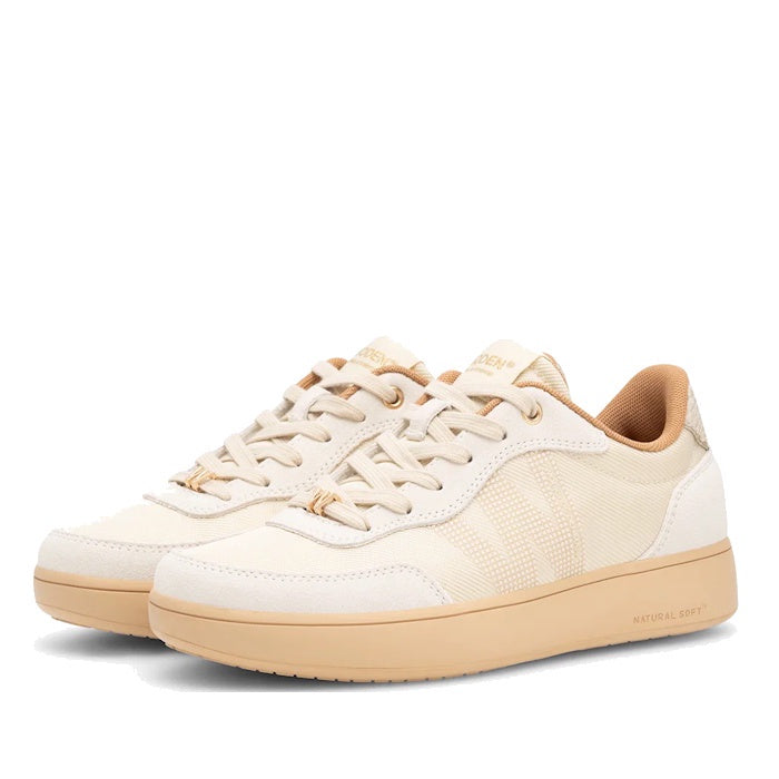 Woden Line Sneak Ivory Lace Up Sneaker