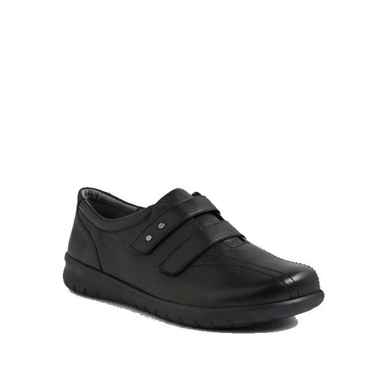 Ziera Sonnye XW Women's Casual Sneaker Velcro Black Leather