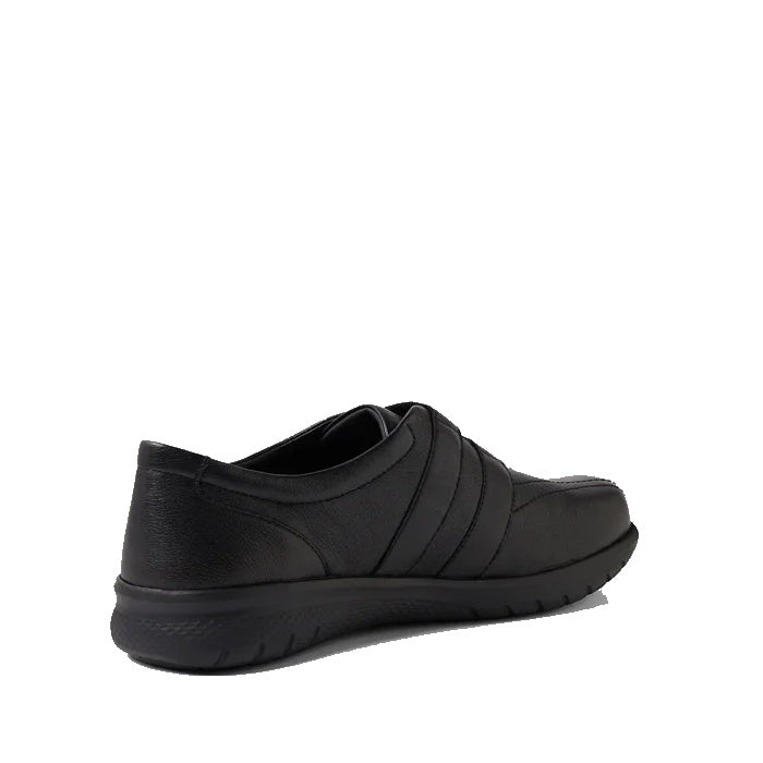 Ziera Sonnye XW Women's Casual Sneaker Velcro Black Leather