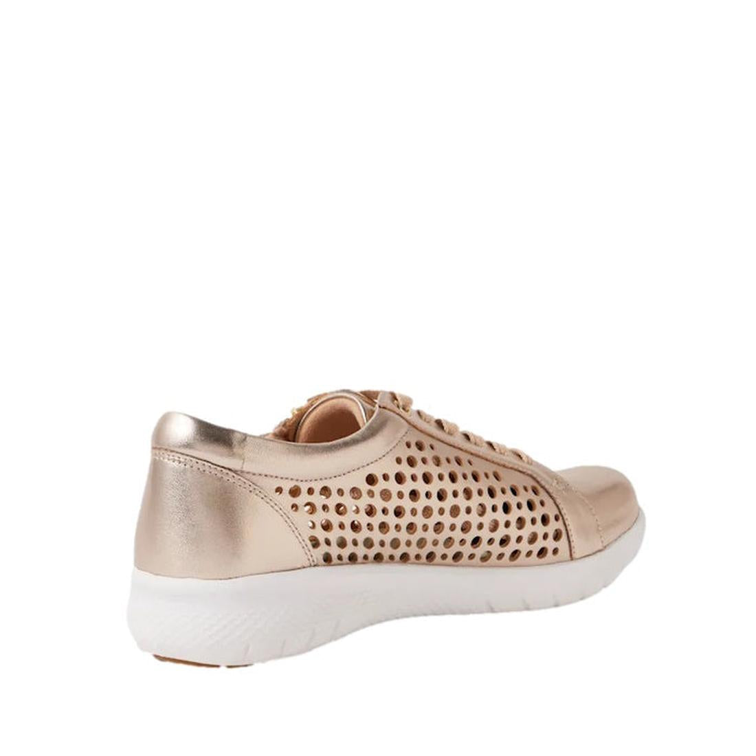 Ziera Shovo Platino XF ZR Womens Casual Zip Leather Sneaker