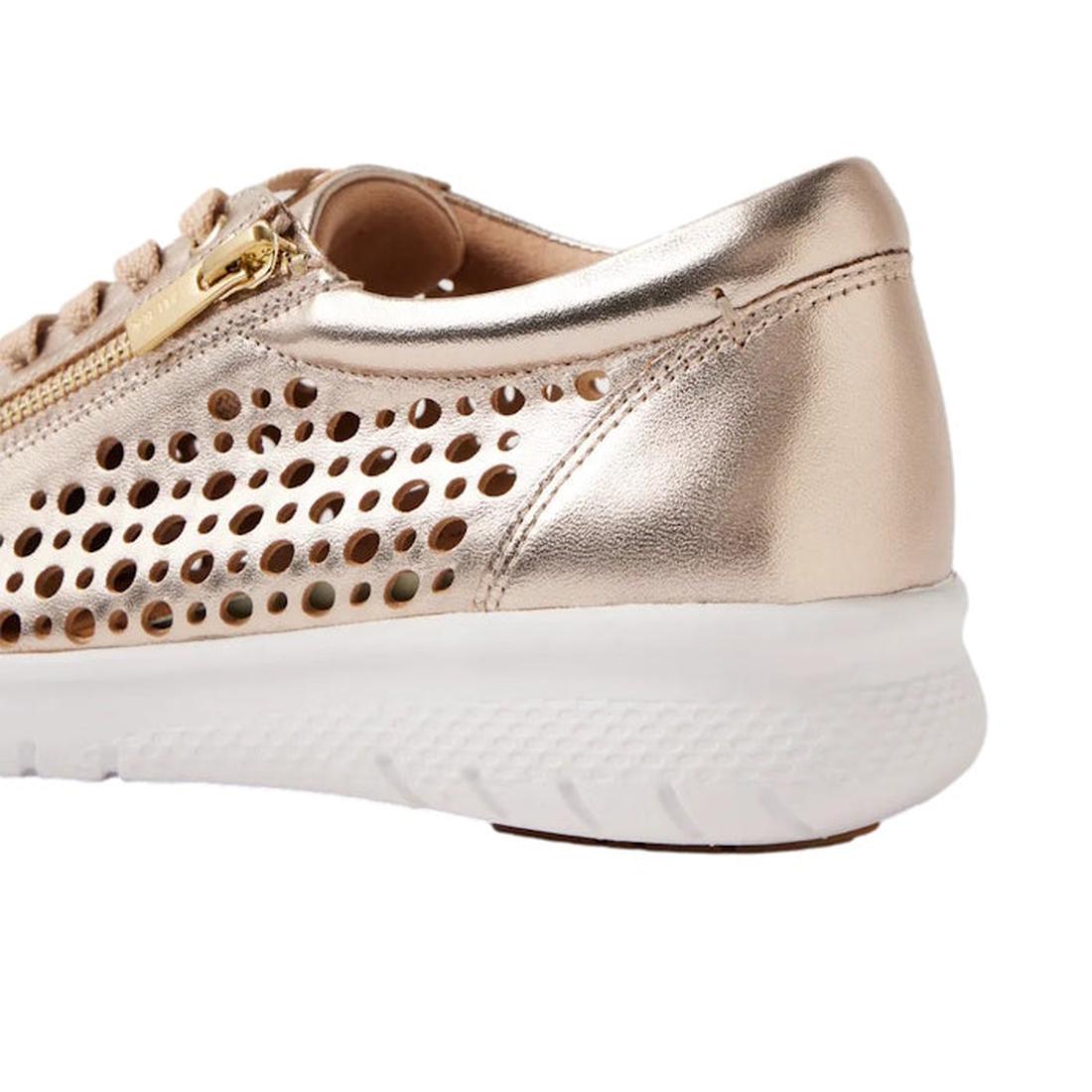 Ziera Shovo Platino XF ZR Womens Casual Zip Leather Sneaker