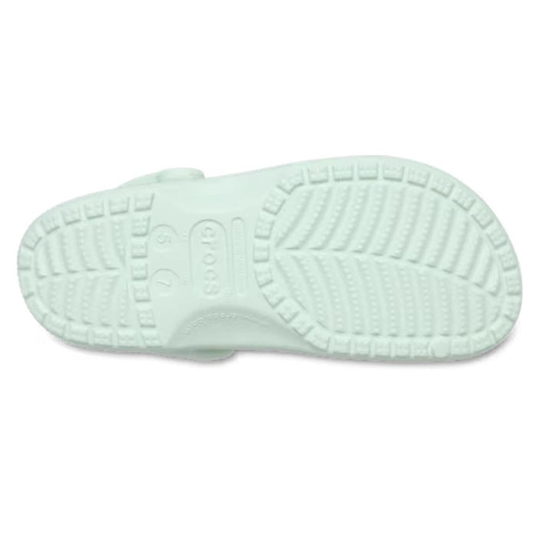 crocs adults mint tint Light green sandal sole with textured pattern on a white background,
198445189661,
198445189678,
198445189685,
198445189692,
198445189708,
198445189715,
198445189609,, 198445189661, 198445189678, 198445189685, 198445189692, 19844518