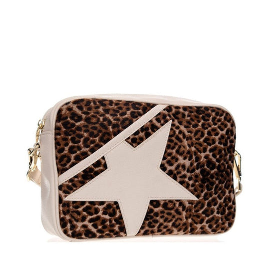 Alfie & Evie Stella Stachel Cross Body Bag Cheetah/Cream CLEARANCE