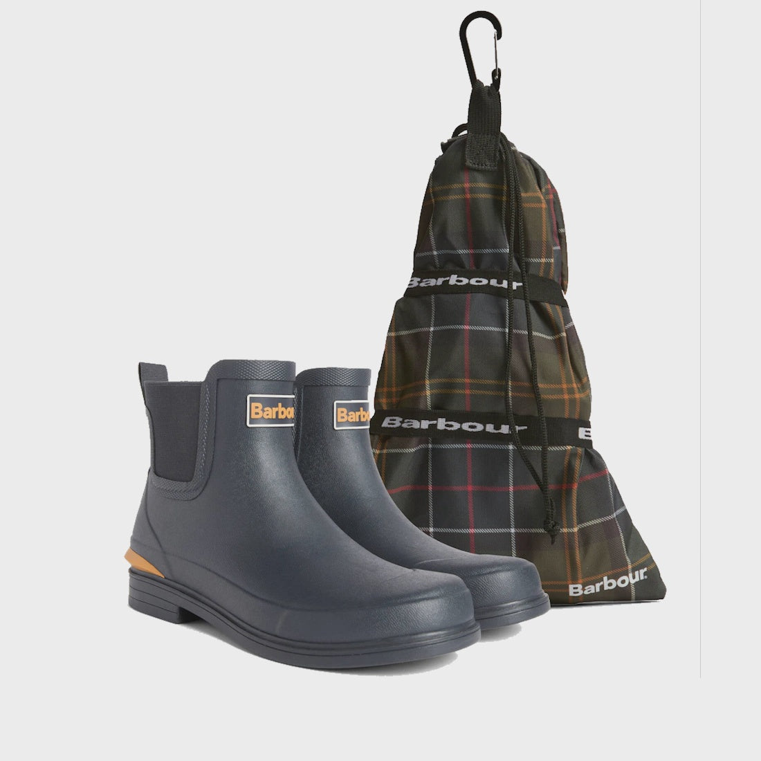 Barbour Abbeyfield Packable Ankle Wellingtons Navy