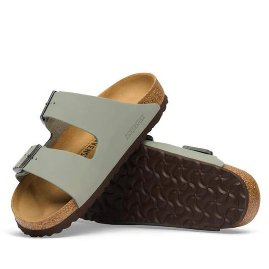 BIRKENSTOCK Arizona Birko Flor Pure Sage Regular Width 2 Strap Sandal