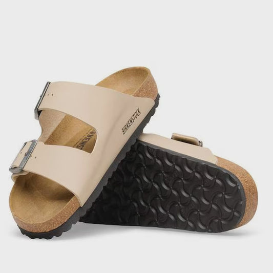 BIRKENSTOCK Arizona Sandcastle Birko Flor Regular Fit Off White Sandal