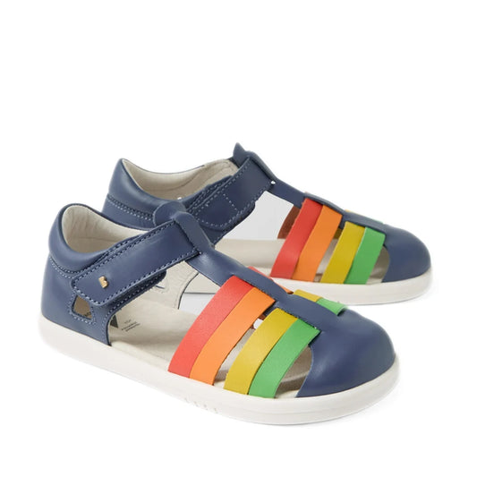 Bobux Kid + Plus Tidal Closed Toe Quick Dry Sandal Vintage Indigo Blue