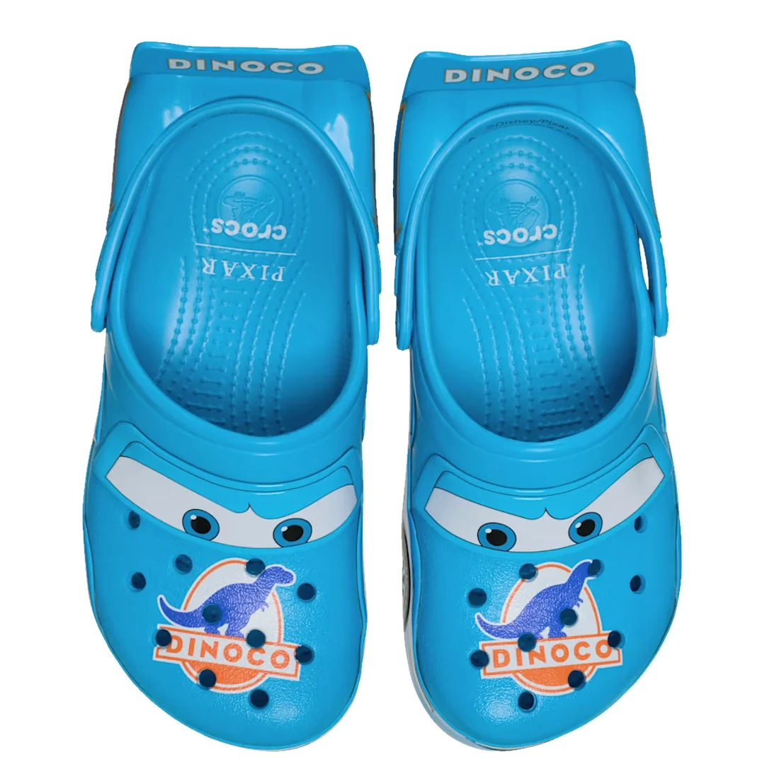 Crocs Adults Classic Clog Lightning McQueen Dinoco Sandals Blue