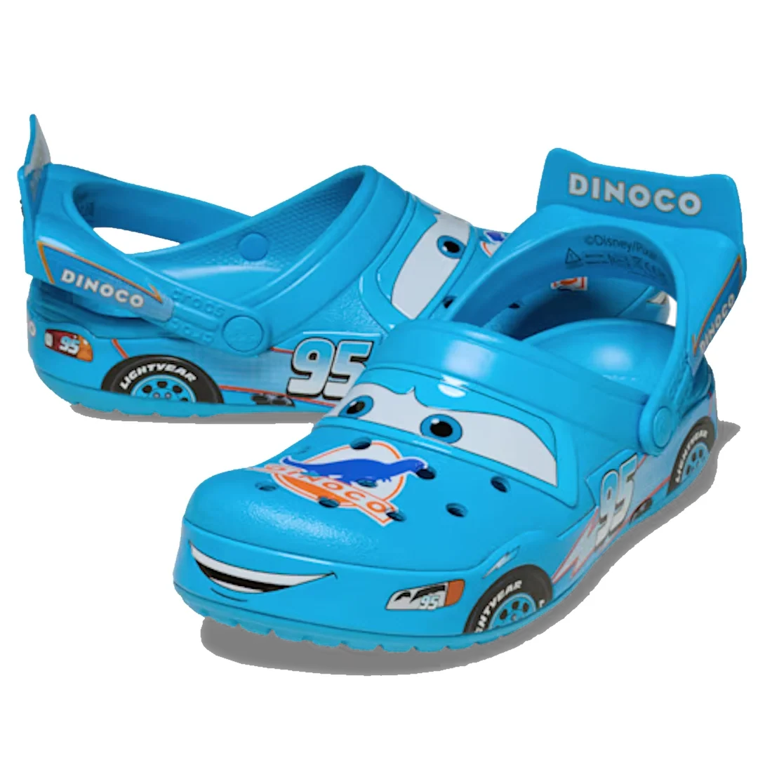 Crocs Adults Classic Clog Lightning McQueen Dinoco Sandals Blue