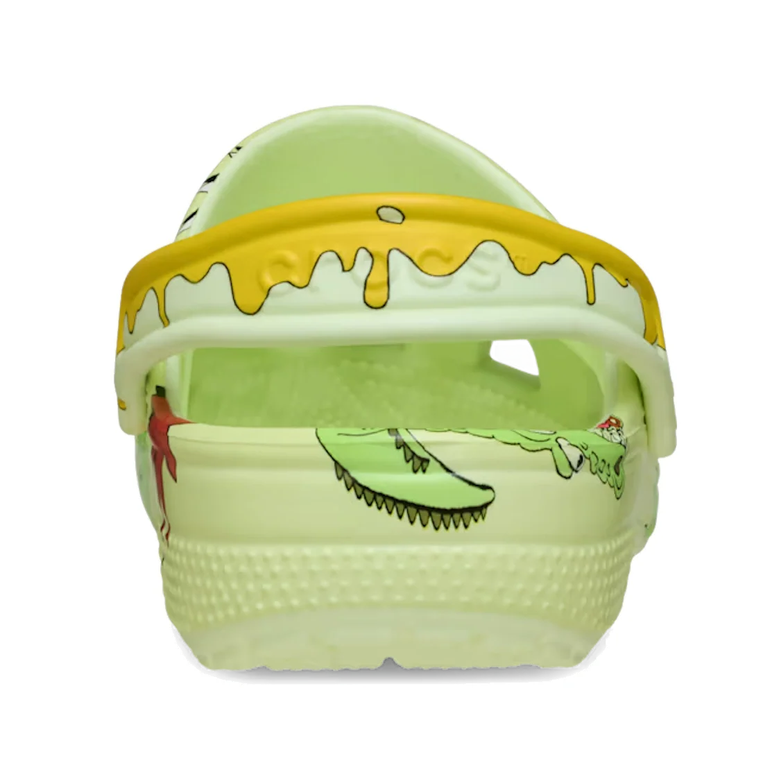 Crocs Kids - Classic Clog Glow Silly Slime Green - Junior Youths Sizes
