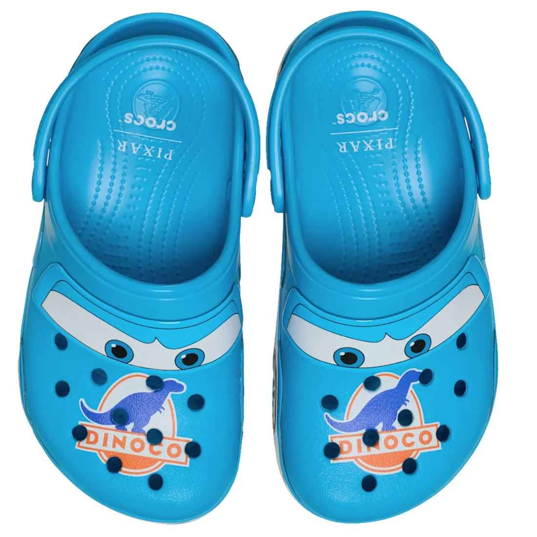 Crocs Kids Classic Clogs Lightning McQueen Dinoco Blue