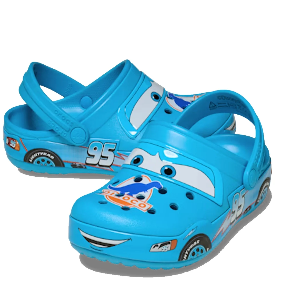 Crocs Kids Toddlers - Classic Clog K Lightning McQueen Dinoco Blue