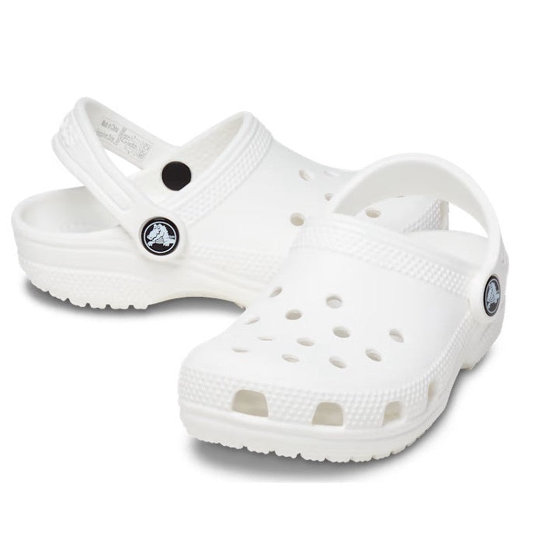 Crocs Kids - Toddlers Classic Clog K White Sandals are cozy, water-ready clogs with ventilation holes, secure heel straps, and non-slip soles.  ksnz
