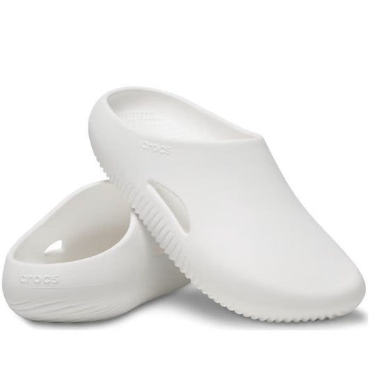 Crocs Mellow Recovery Clog in White for adults, a comfy slip-on with closed toe, grippy sole, and side vents, perfect for busy families.  ksnz