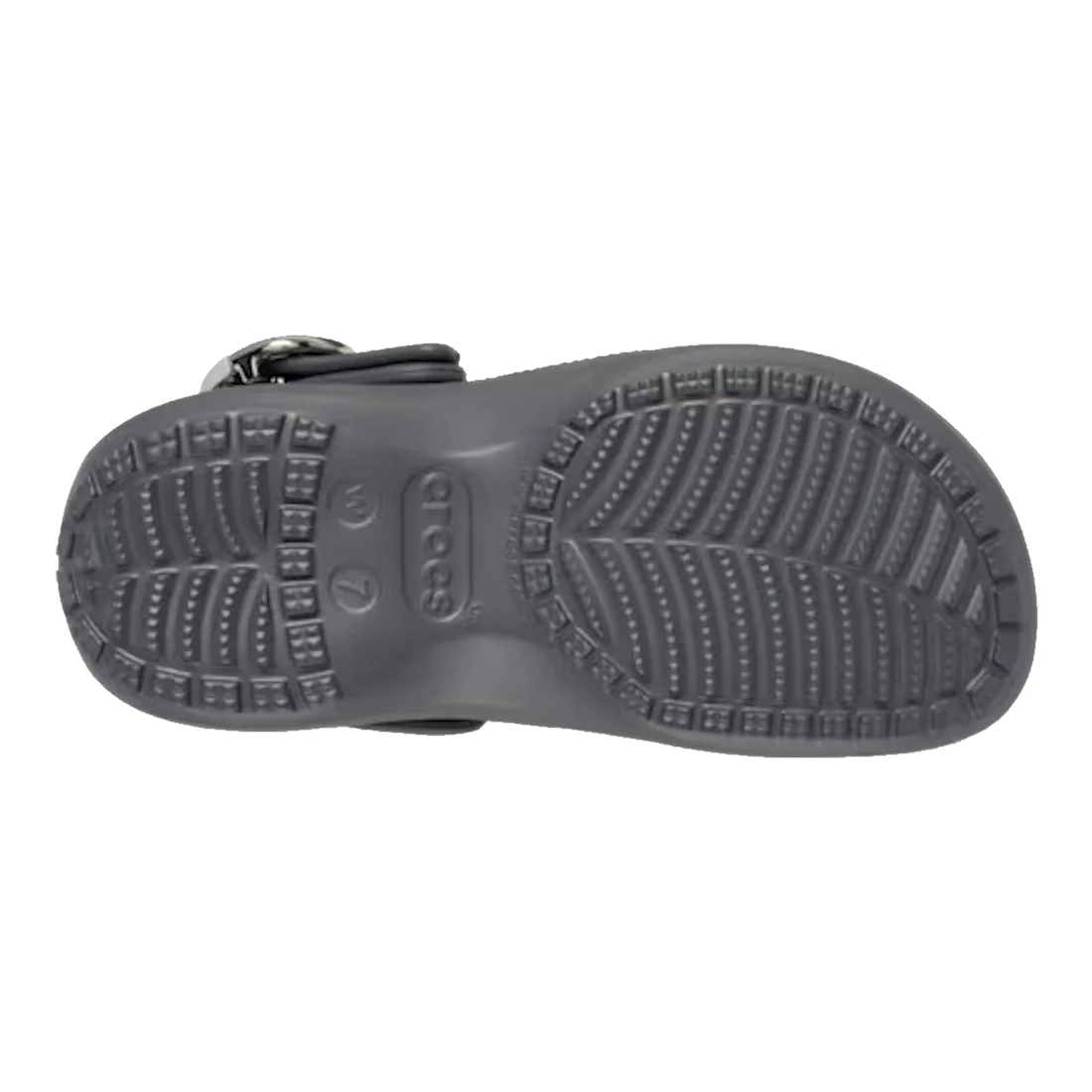 Crocs Classic Clog Platform Metal Buckle Carbon Grey