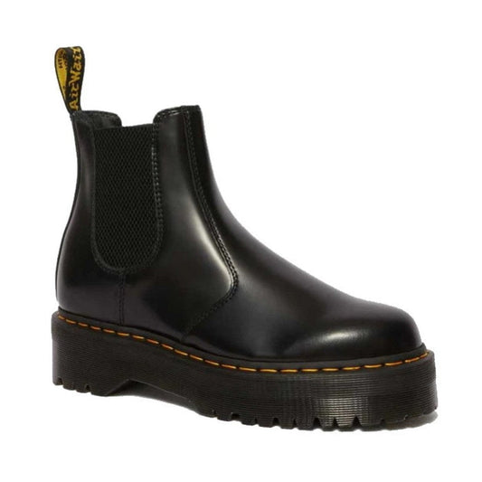 Image of right foot, side on of Dr Martens - 2976 Quad Chelsea Black Boot-Foot Forward Shoes