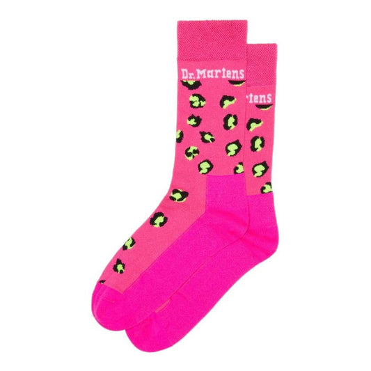 Dr Martens Bright Pink Leopard Low Socks bring cheerful color and soft comfort, with fun neon spots and an easy-fit low-cut style.  ksnz