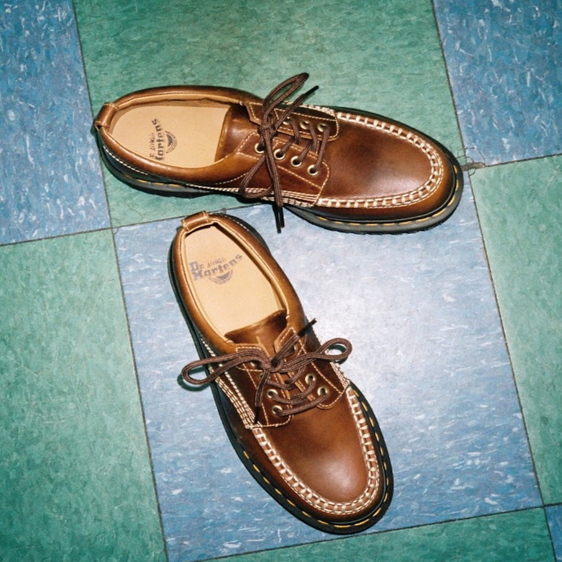 Dr Martens Lowell Moc Toe Tan Buttersotch Orleans Leather Shoe CLEARANCE
